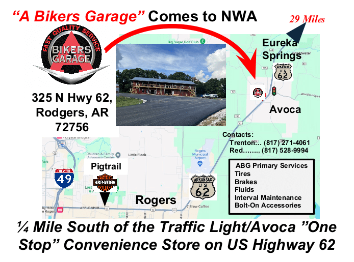 Map to A Bikers Garage